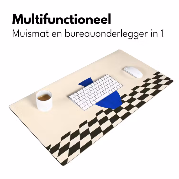 Bureau onderlegger - Vaas - Blauw - Geblokt - Modern — 6