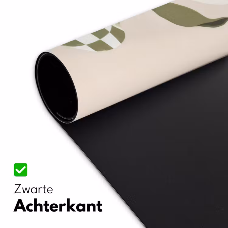 Bureau onderlegger - Vaas - Geruit - Bloem - Groen — 4