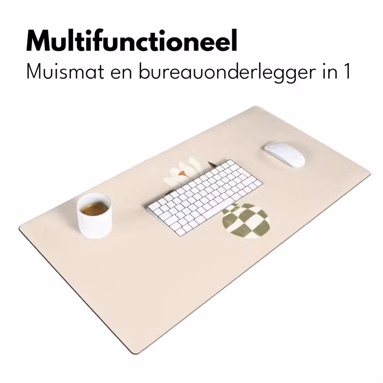 Bureau onderlegger - Vaas - Geruit - Bloem - Groen — 6