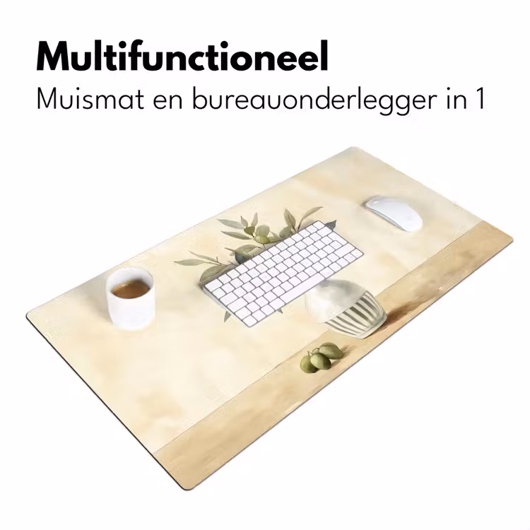 Bureau onderlegger - Vaas - Keramiek - Olijftakken — 6