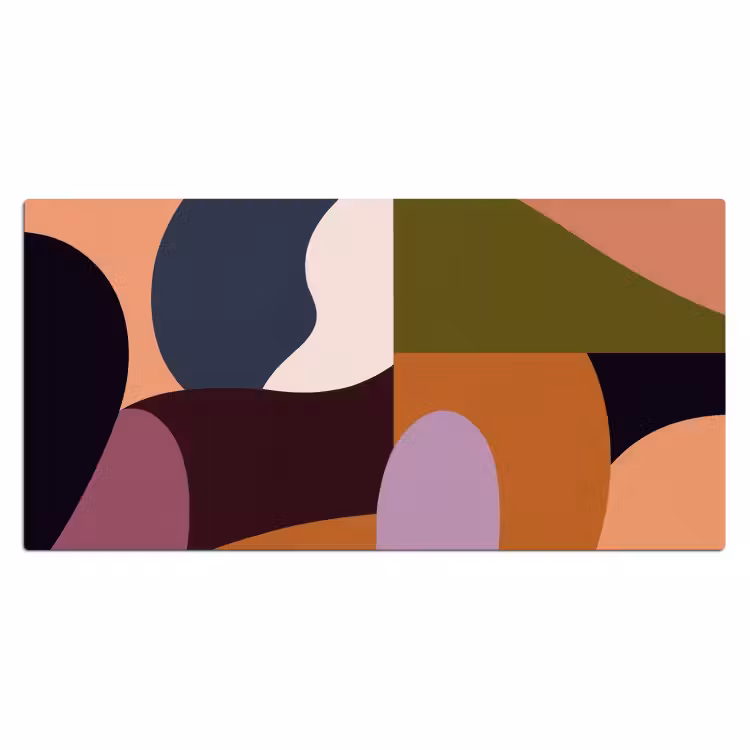 Bureau onderlegger - Vormen - Abstract - Kleuren - Vierkant — 1
