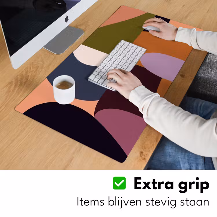 Bureau onderlegger - Vormen - Abstract - Kleuren - Vierkant — 5