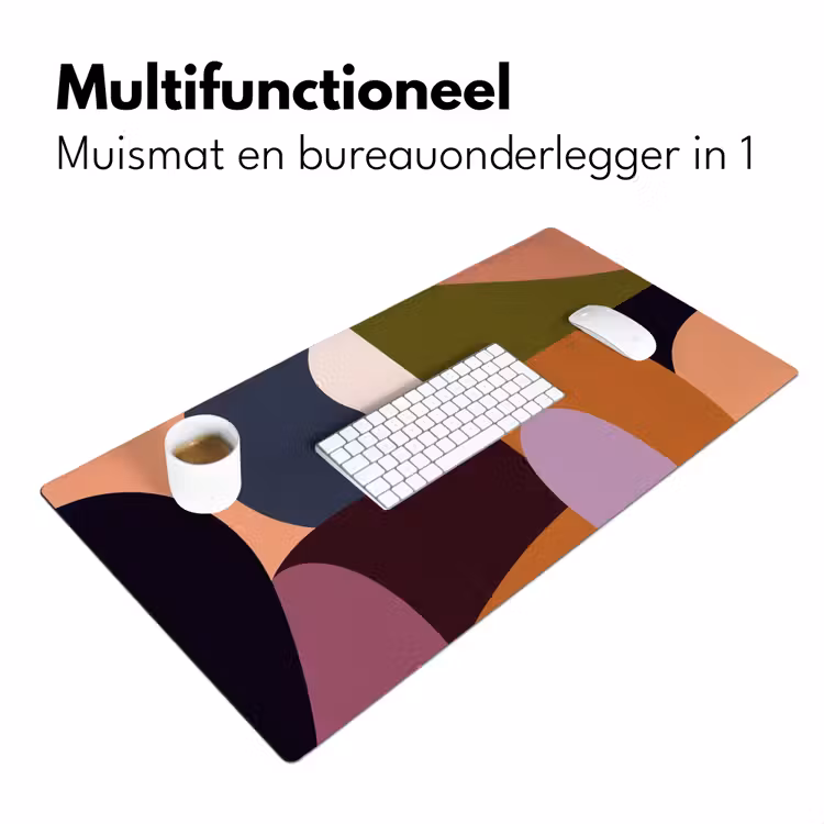 Bureau onderlegger - Vormen - Abstract - Kleuren - Vierkant — 6