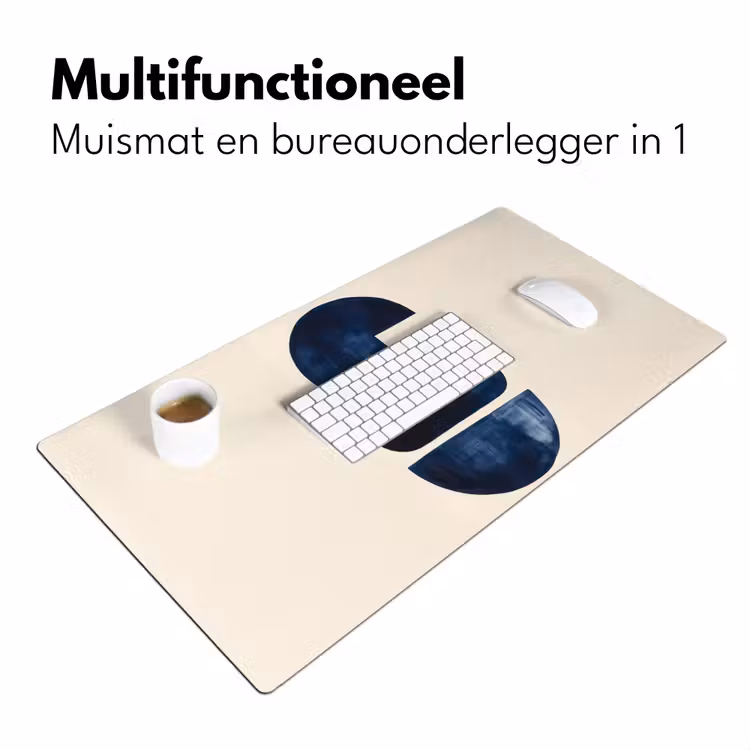 Bureau onderlegger - Vormen - Blauw - Abstract — 6