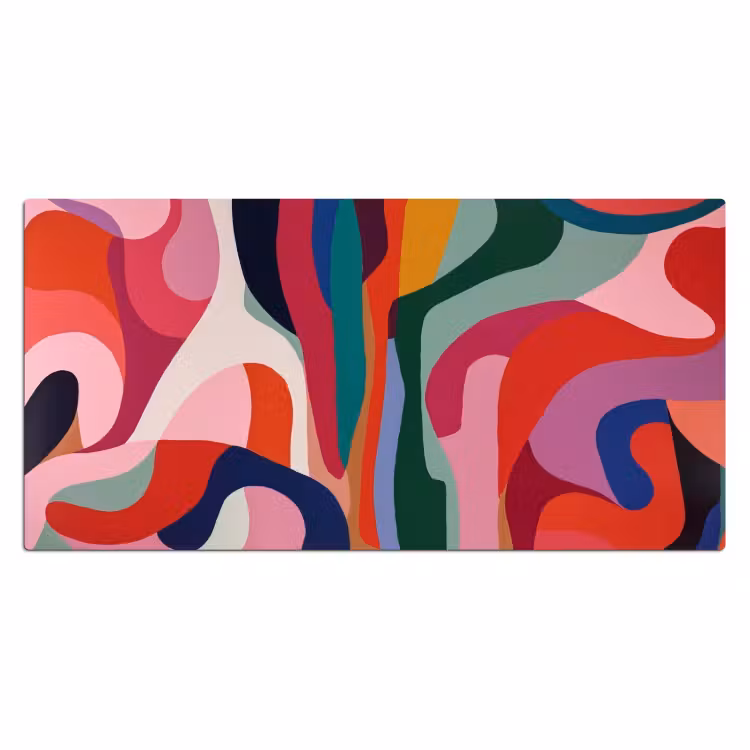 Bureau onderlegger - Vormen - Bochten - Kleurrijk - Abstract — 1