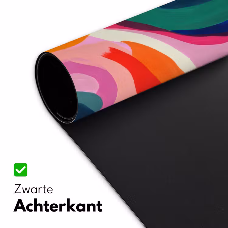 Bureau onderlegger - Vormen - Golvend - Abstract - Felroze — 4