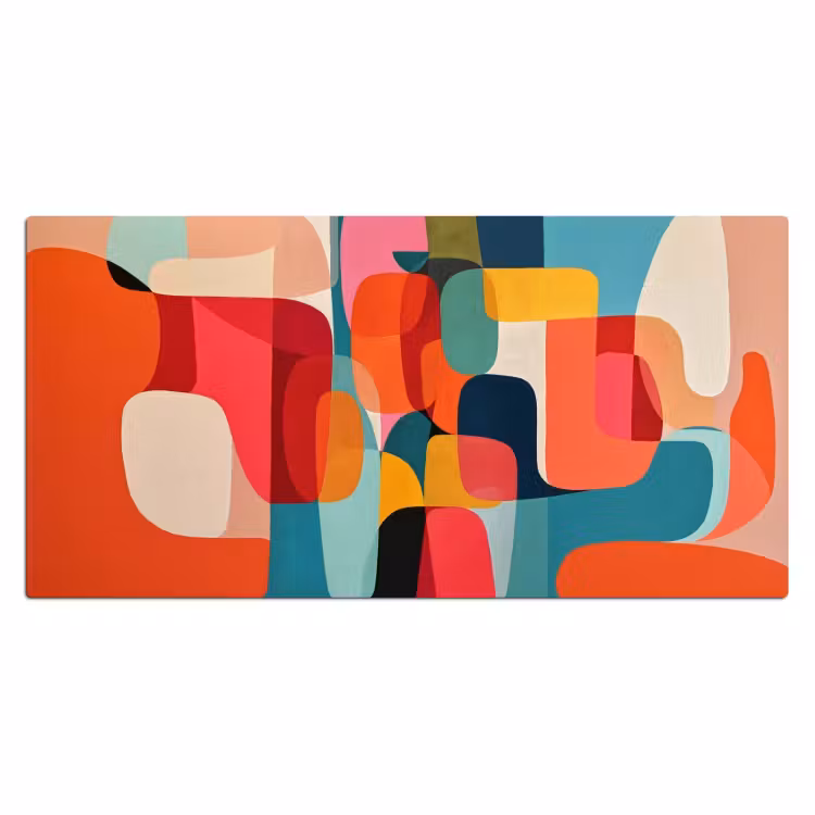 Bureau onderlegger - Vormen - Kleurrijk - Abstract - Vlakken — 1