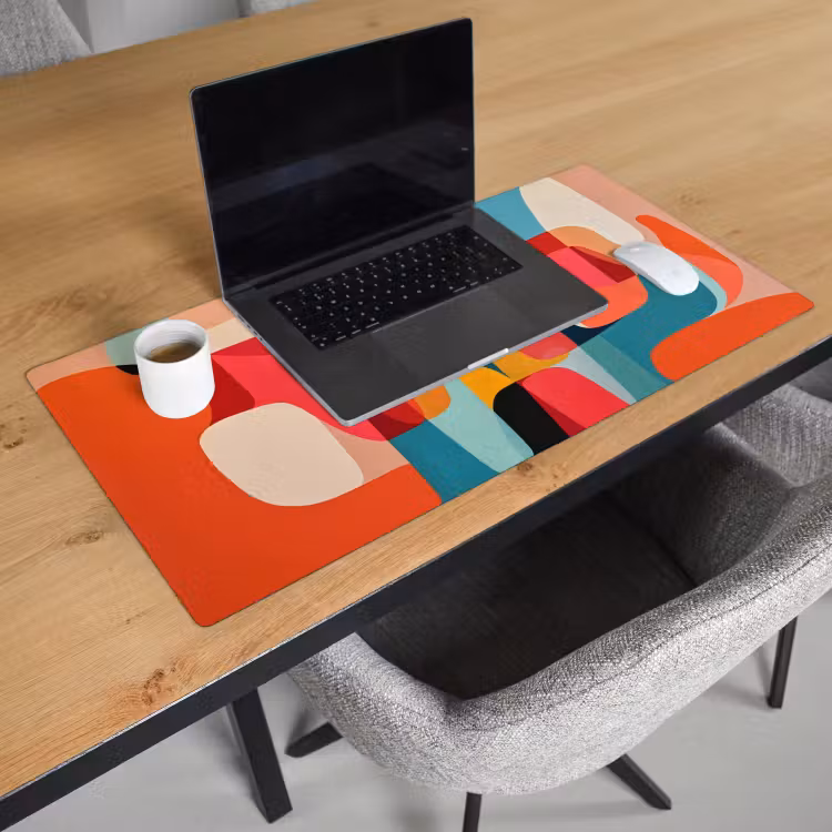 Bureau onderlegger - Vormen - Kleurrijk - Abstract - Vlakken — 2