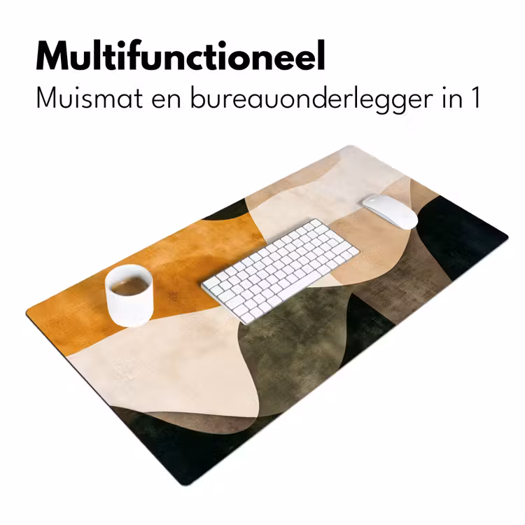 Bureau onderlegger - Vormen - Okergeel - Abstract — 6
