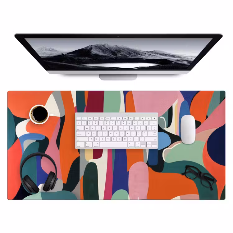 Bureau onderlegger - Vormen - Ritmisch - Kleuren - Abstract — 3
