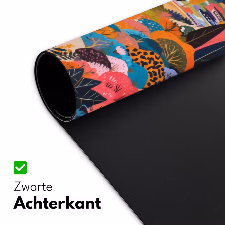 Bureau onderlegger - Witte bergtop - Modern - Kleurrijk — 4