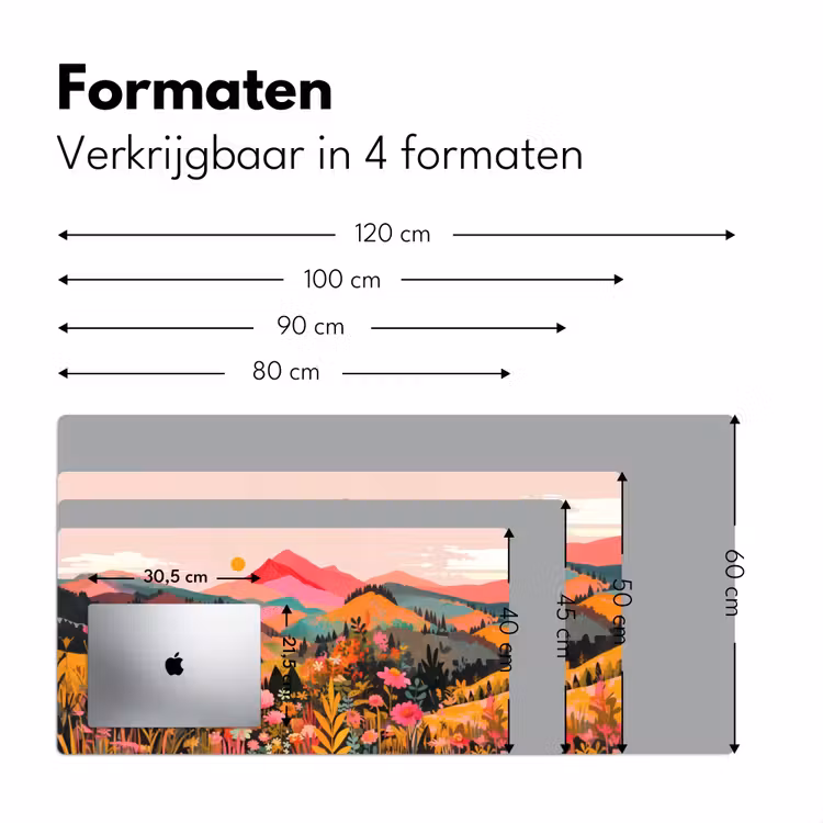 Bureau onderlegger - Zonsondergang - Bergvallei - Contrast — 7