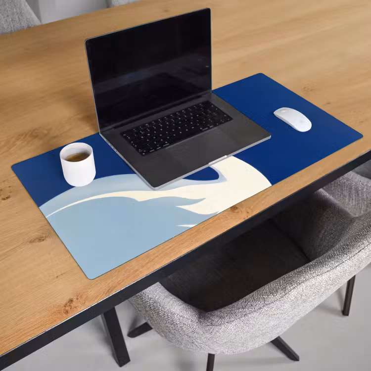 Bureau onderlegger - Zwaan - Wit - Snavel - Illustratie — 2