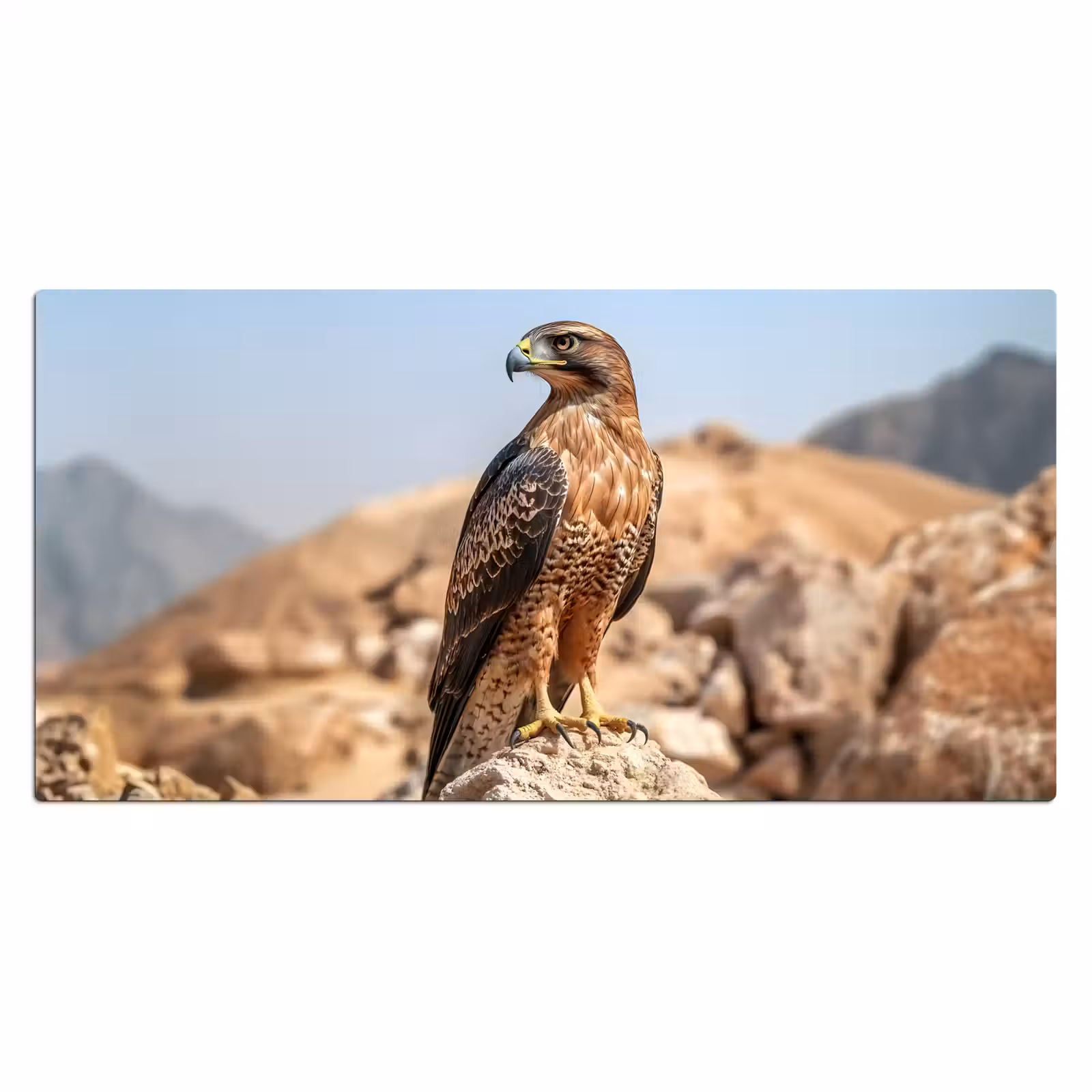Bureau onderlegger - Valk - Vogel - Rots - Macht — 1