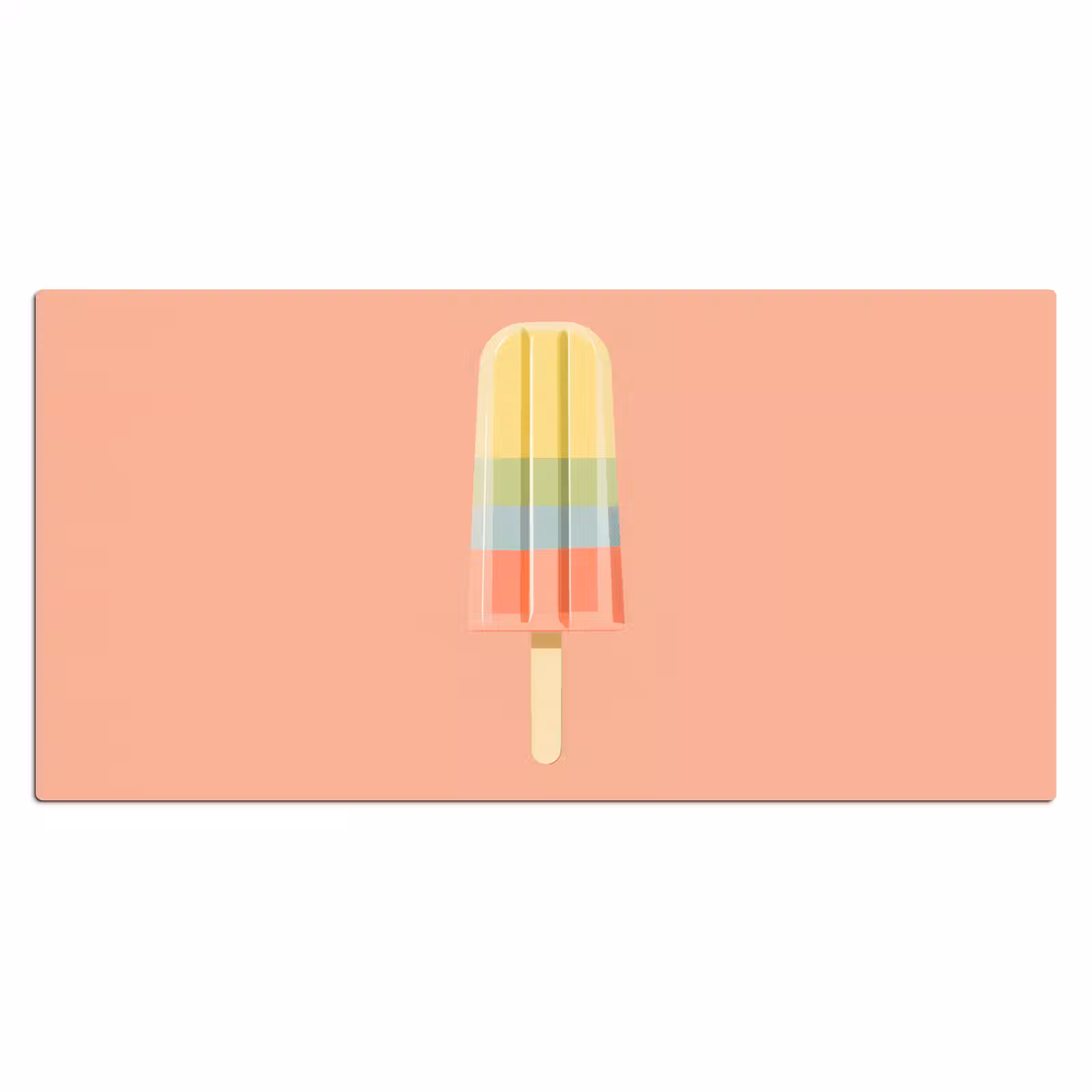 Bureau onderlegger - Waterijsje - Pasteltinten - Minimalistisch — 1