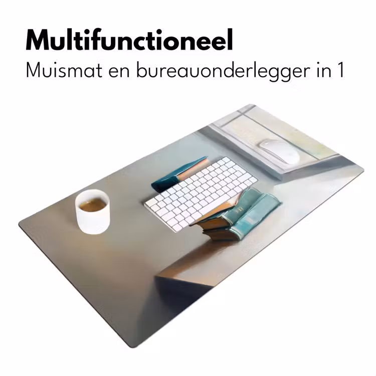 Bureau onderlegger - Stapel - Boeken - Groen - Daglicht — 6