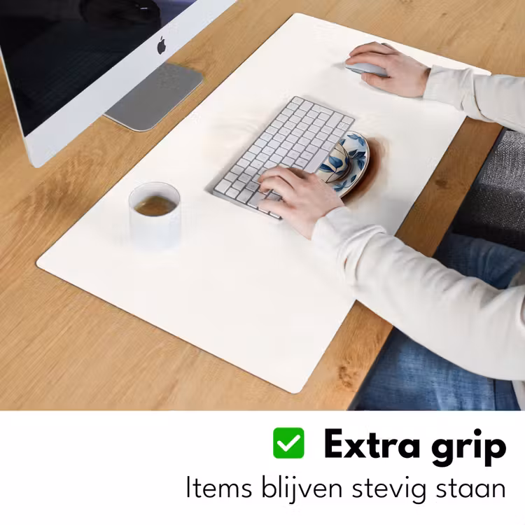 Bureau onderlegger - Theekop - Bladeren - Blauw — 5