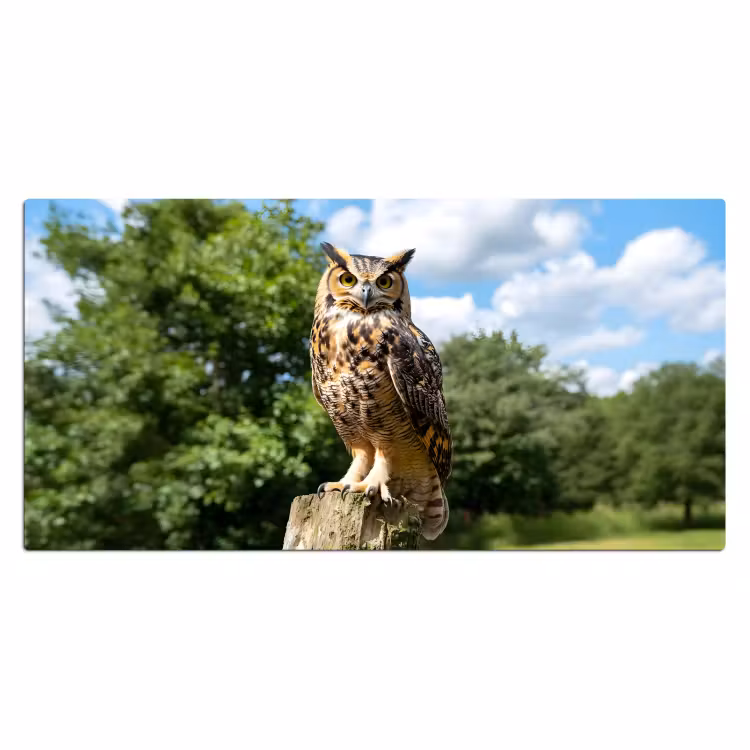 Bureau onderlegger - Uil - Boomstronk - Bos - Lucht — 1
