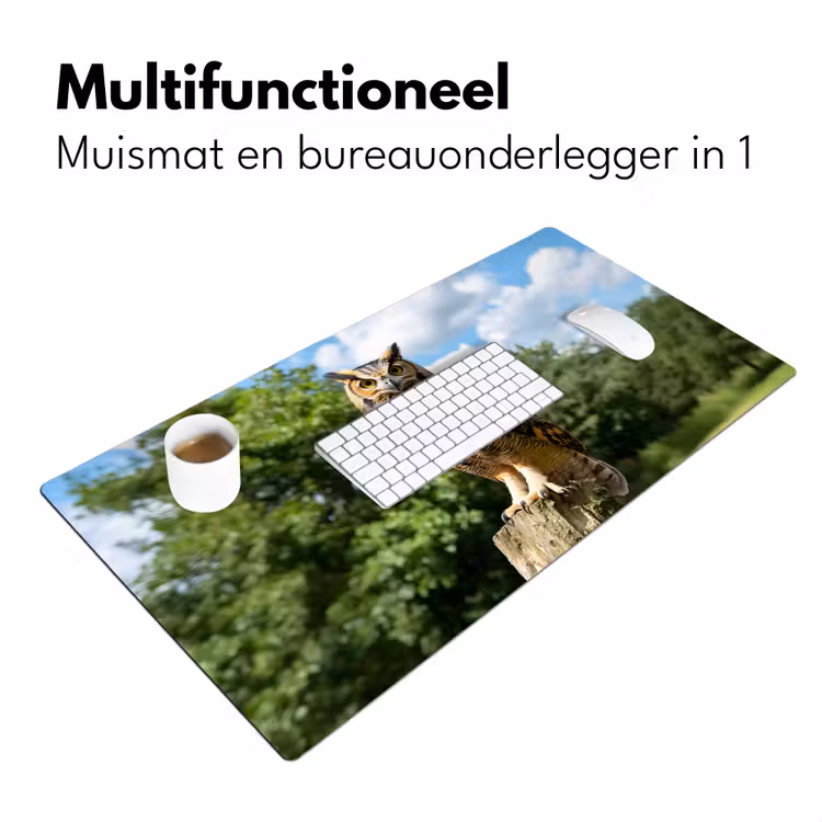 Bureau onderlegger - Uil - Boomstronk - Bos - Lucht — 6
