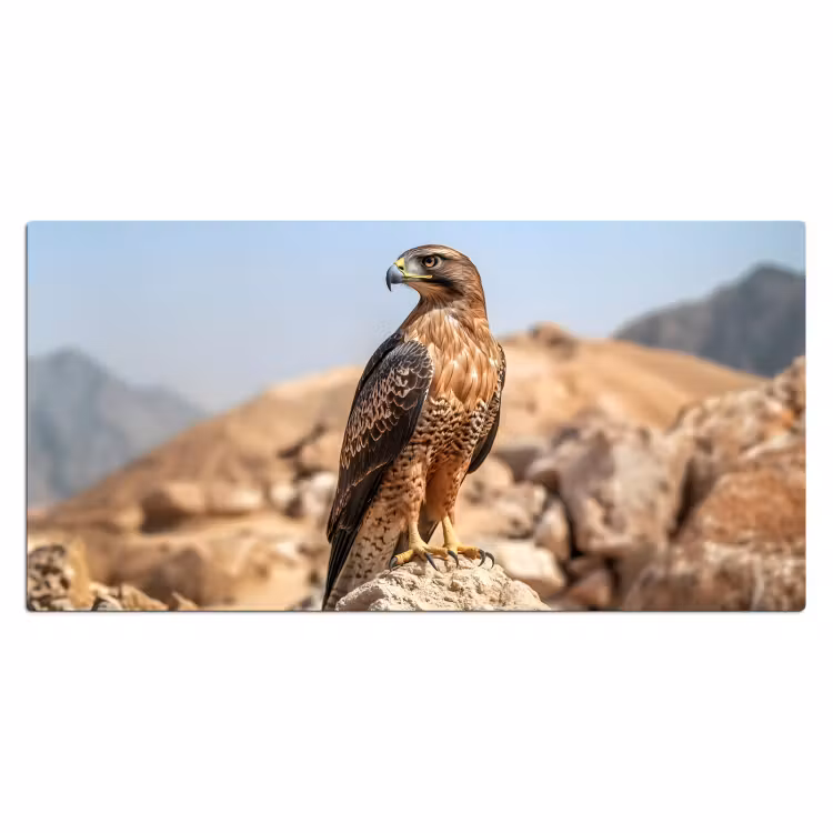 Bureau onderlegger - Valk - Vogel - Rots - Macht — 1