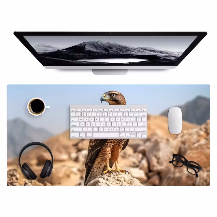 Bureau onderlegger - Valk - Vogel - Rots - Macht — 3
