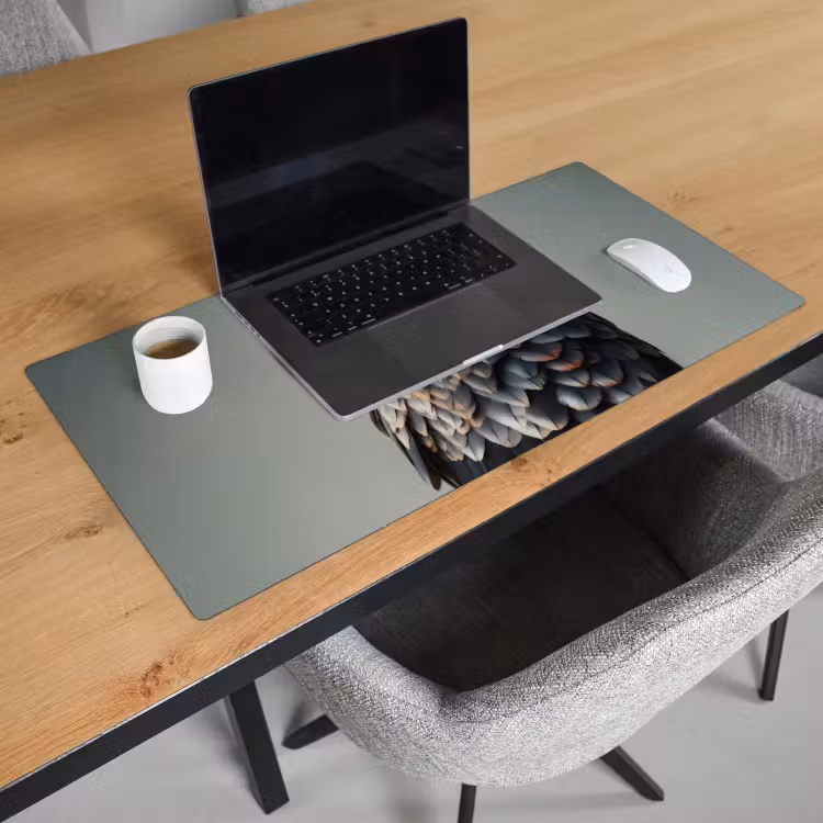 Bureau onderlegger - Vogel - Realistisch - Veren - Bruin — 2