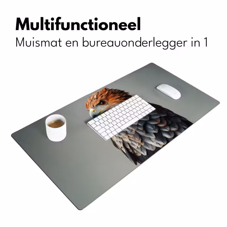 Bureau onderlegger - Vogel - Realistisch - Veren - Bruin — 6