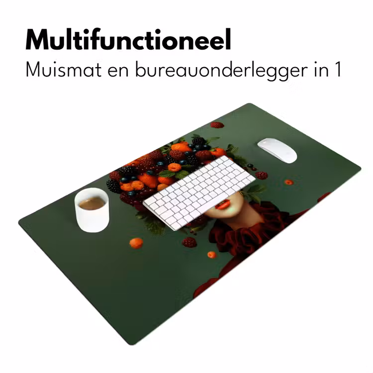 Bureau onderlegger - Vrouw - Aardbeien - Frambozen - Bramen - Bessen — 6