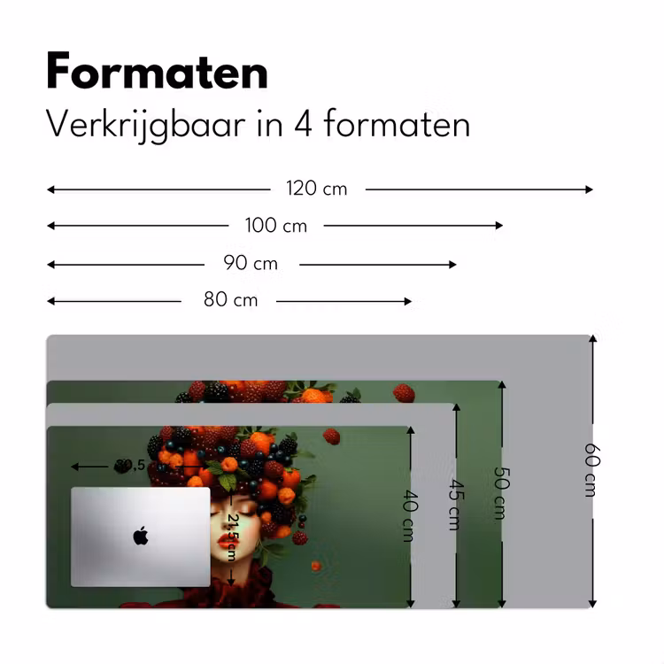 Bureau onderlegger - Vrouw - Aardbeien - Frambozen - Bramen - Bessen — 7