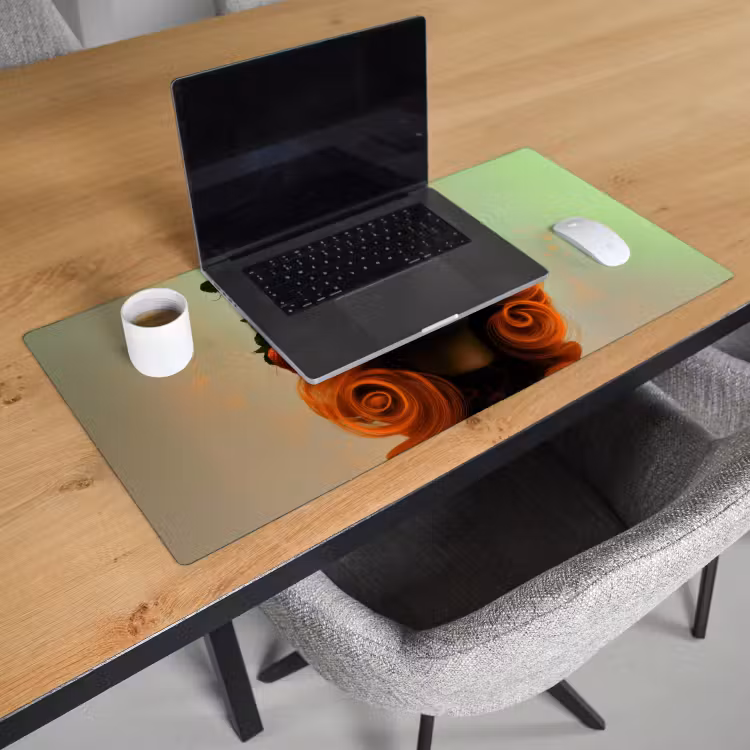 Bureau onderlegger - Vrouw - Aardbeien - Kroon — 2