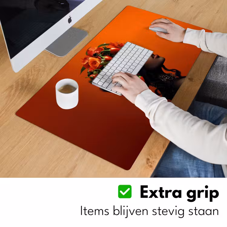 Bureau onderlegger - Vrouw - Chilipepers - Pepers - Bloemen — 5