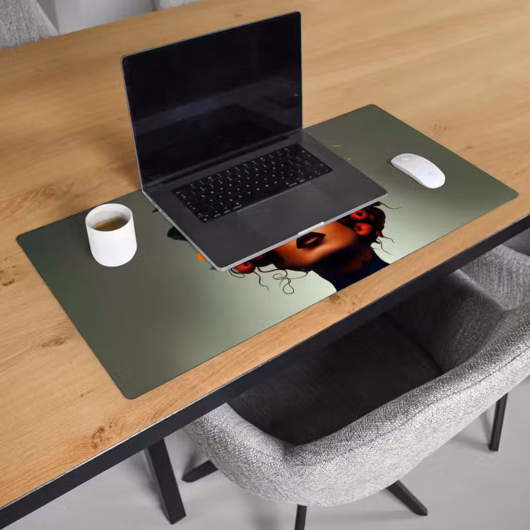 Bureau onderlegger - Vrouw - Chocolade - Frambozen - Aardbeien - Koekjes — 2