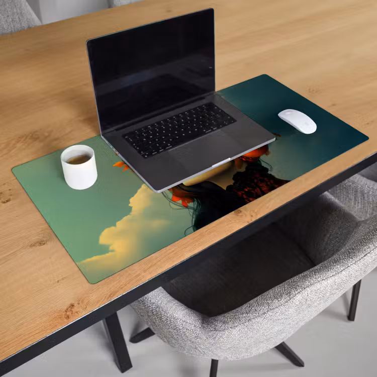 Bureau onderlegger - Vrouw - Granaatappel - Herfst - Zonnebril — 2
