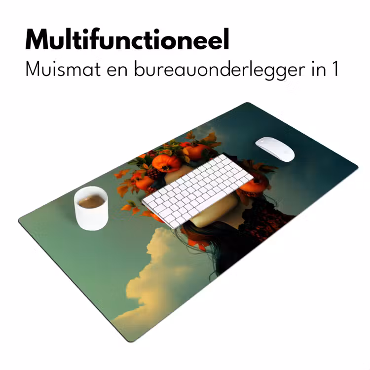 Bureau onderlegger - Vrouw - Granaatappel - Herfst - Zonnebril — 6