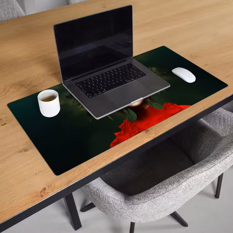Bureau onderlegger - Vrouw - Vruchten - Papaja - Ananas — 2