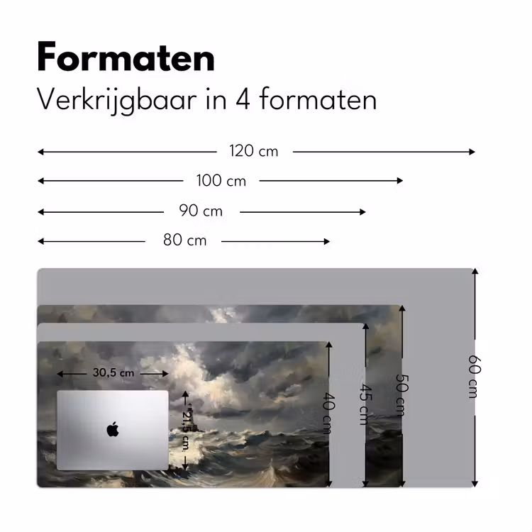 Bureau onderlegger - Vuurtoren - Golven - Storm — 7