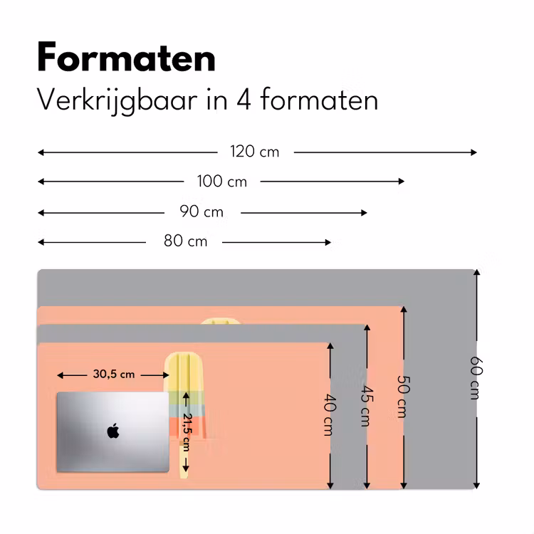 Bureau onderlegger - Waterijsje - Pasteltinten - Minimalistisch — 7
