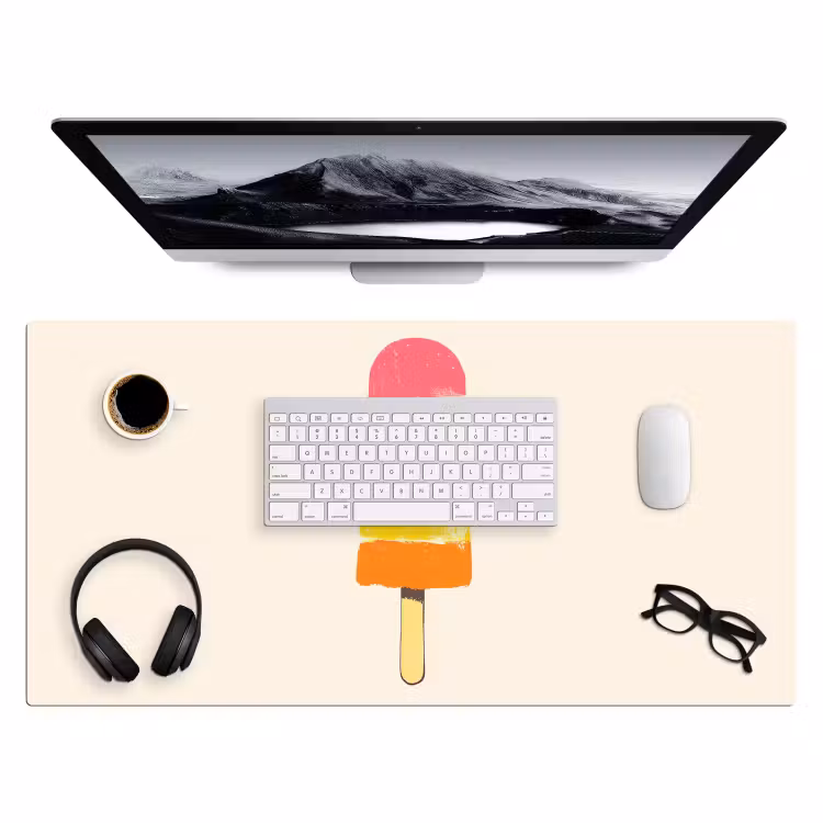 Bureau onderlegger - Waterijsje - Retro - Stokje - Roze — 3