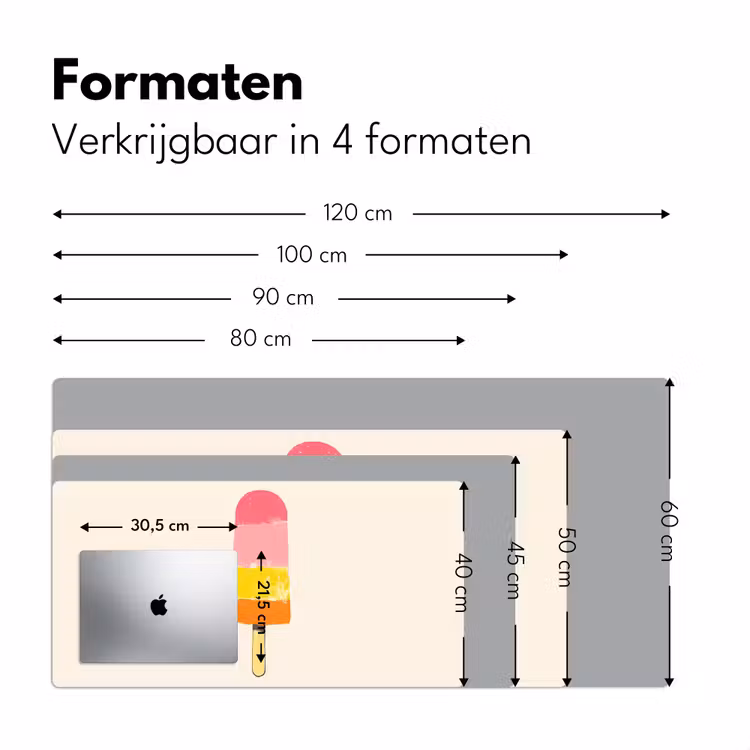 Bureau onderlegger - Waterijsje - Retro - Stokje - Roze — 7