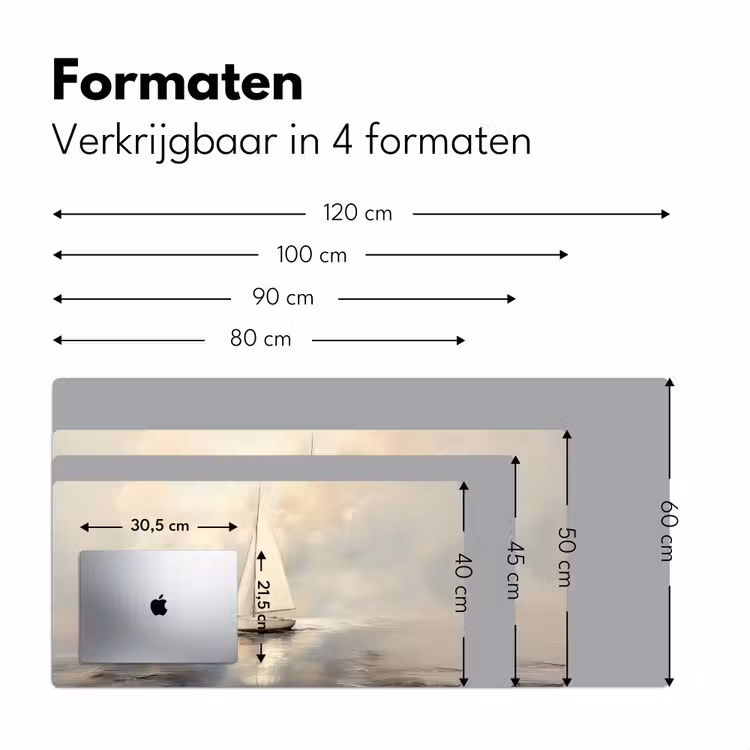 Bureau onderlegger - Zeilschip - Zee - Bewolkt — 7