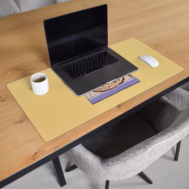 Bureau onderlegger - Pizza - Doos - Salami - Illustratie — 2