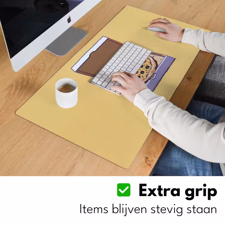Bureau onderlegger - Pizza - Doos - Salami - Illustratie — 5