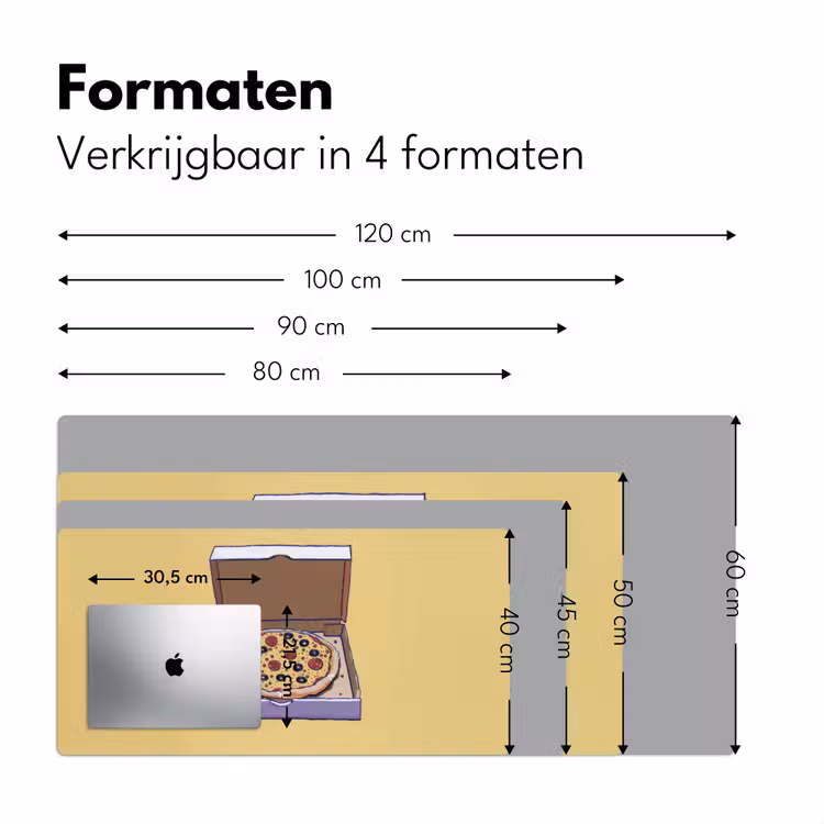 Bureau onderlegger - Pizza - Doos - Salami - Illustratie — 7