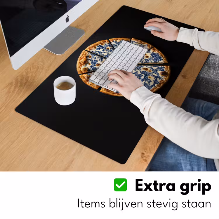 Bureau onderlegger - Pizza - Eten - Delftsblauw — 5