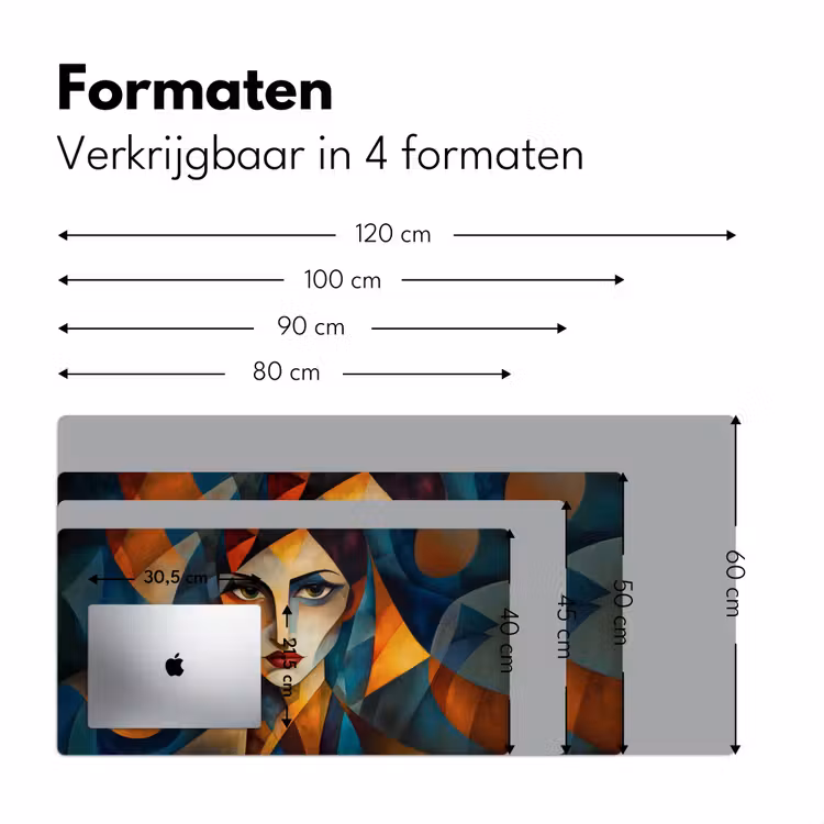Bureau onderlegger - Portret - Abstract - Vormen — 7