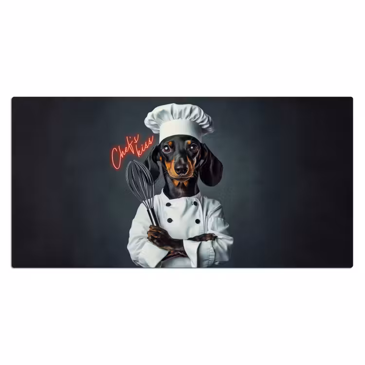 Bureau onderlegger - Quote - Neon - Hond - Kokskleding — 1