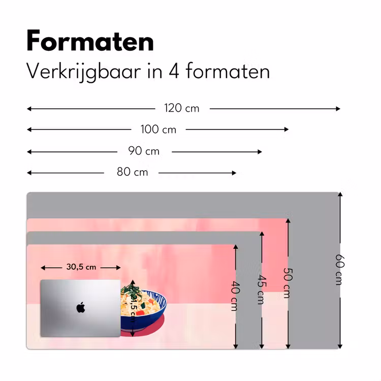 Bureau onderlegger - Rijst - Illustratie - Kom - Groente — 7