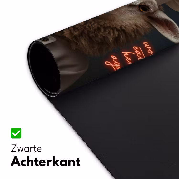 Bureau onderlegger - Schaap - Kokskleding - Neon - Quote — 4
