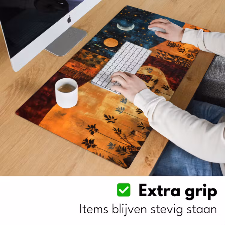 Bureau onderlegger - Silhouetten - Abstract - Zon - Maan — 5