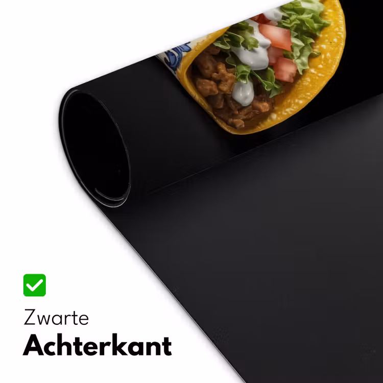 Bureau onderlegger - Taco - Vlees - Salade - Delftsblauw - Motief — 4